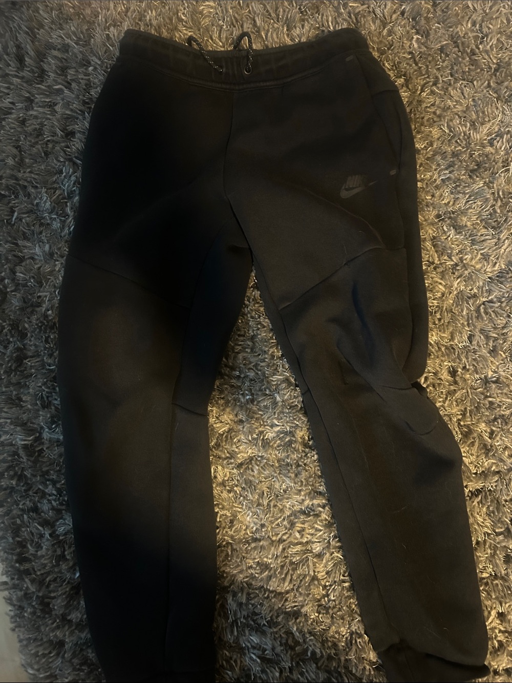 Nike Black Kids Jogger Pants with Subtle Logo